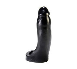 Penetrator Silicone Double Fucker Strapless Dildo Black 7 Inch